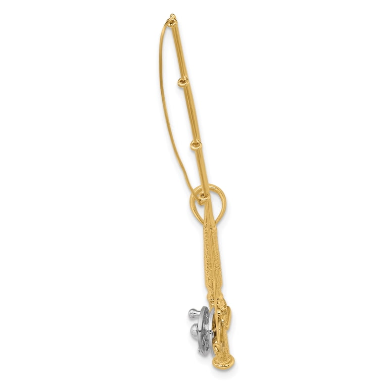 14k fishing reel pendant - Conventional Silver Reel Pendant Fishing Reel Pendant - Conventional