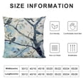 thumbnail image 6 of JRXY  Set of 2 Ink Painting Watercolor Blue Grey Lovely Birds Tree Leaves Decorative Throw Pillow Cover Case Home Living Room Bed Sofa Car White, 6 of 6