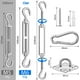 thumbnail image 2 of Very durable M6 shade sail fixing kit, fixing kit, 2 of 5
