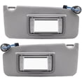 thumbnail image 2 of Grey Sun Visor Left Right Side Driver Passenger Sun Shade Compatible For Honda Accord 2008-2012 SunVisor With Mirror(Left), 2 of 5