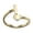 Gold, variant on Womens Stainless Steel Initial Pendant Necklace Retro Electroplated Letter Number Jewelry Gold or Steel Color