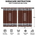 thumbnail image 2 of Blackout Kids Curtains,Brown Silver Football Pattern Childrens Insulated Curtains Set Of 2,Bedroom Essentials,Toddler Room Decor 42"x54", 2 of 5