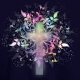 thumbnail image 3 of CafePress - Rainbow Floral Cross - Pullover Hoodie, Classic & Comfortable Hooded Sweatshirt, 3 of 4