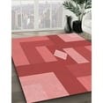 thumbnail image 3 of Ahgly Company Machine Washable Indoor Rectangle Transitional Red Area Rugs, 4' x 6', 3 of 7
