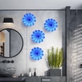 thumbnail image 6 of Longree Handcrafted Glass Wall Decor 12" Blue Art Glass Sculpture Murano-Inspired Decorative Plate for Gallery Wall, Office & Coastal Home, 6 of 8