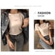 thumbnail image 4 of Camiseta de mujer de manga corta con cuello redondo Camiseta con estampado de letras, blanco, L Methold AP001571-02B, 4 of 7
