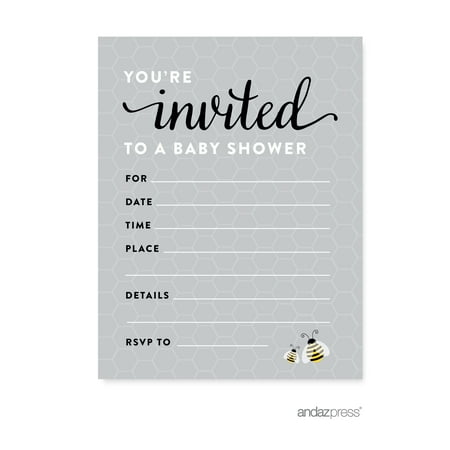 Mama To Bee Bumblebee Gender Neutral Baby Shower Blank Invitations Mama To Bee Bumblebee Gender Neutral Baby Shower Blank Invitations