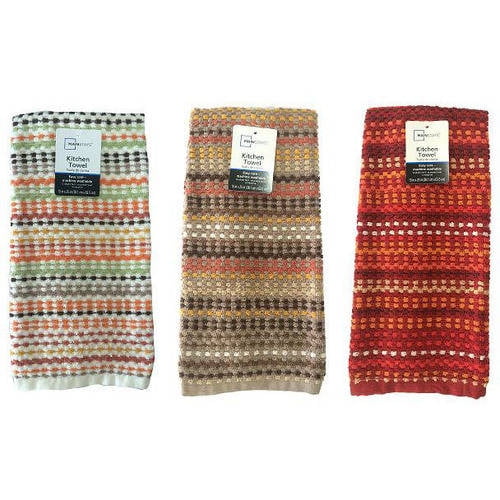 Mainstays Yarn Dyed Kitchen Towel(brown/red/multi)