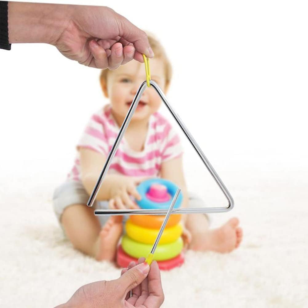 Triangle Musical 15.2cm Avec Maillet - Instrument Percussion Enfant - Éducation Musicale