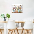 thumbnail image 3 of Vintage Colorful Floral Wall Art Watercolor Flower in Vase and Butterfly Canvas Wall Art Rustic Farmhouse Botanical Framed Wall Art for Living Room Bedroom Bathroom Home Decor Ready to Hang,16x12 Inch, 3 of 7