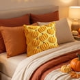 thumbnail image 5 of Halloween Pillow Covers 18x18 Fall Thanksgiving Pumpkin Throw Pillow Cases, Watercolor Maple Leaf Decorative Couch Pillow Covers for Sofa Living Room, Linen Blend Fall Decor by OVFUIZ, 5 of 8