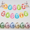 thumbnail image 4 of YAOMOBB Easter Decorations Colorful Easter Banner Cartoon Bunny Egg Pattern Festive Hanging Bunting, 4 of 5