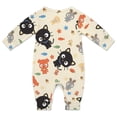 thumbnail image 2 of Chococat Baby Footless Rompers, Long Sleeve Baby Onesie Jumpsuit for Boys Girls, 2 of 8