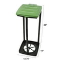 thumbnail image 4 of Portable Trash Bag Holder- Collapsible Trashcan for Garbage and Indoor / Outdoor Use By Wakeman Outdoors- Ideal for Camping Recycling and more (Green), 4 of 11