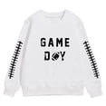 thumbnail image 2 of HXWCHs Cute girls' printed sweatshirts popular Girls Long Sleeve Graphic Sweatshirt Cute Round Neck Pullover Soft Casual top Clothes for Kids White 3-4 Years, 2 of 5