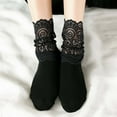 thumbnail image 2 of Women Autumn And Winter Matching Lace Thickened Warm Mid Tube Socks Women Thick Socks, 2 of 8