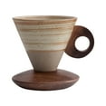 thumbnail image 2 of Taza Para Beber Elegante taza de café cónica vintage de cerámica gruesa con asa redonda (1 unidad) JASKFLY, 2 of 8