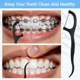 thumbnail image 2 of 1500-piece large capacity dental floss sticks, adult dental floss sticks, travel packaged toothpicks, for home, travel, braces, sensitive teeth dental floss sticks, 2 of 4