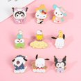 thumbnail image 2 of Lindo Sanrio Esmalte Pin Kawaii Conejo Gato Broche Kuromi Mymelody Pins HelloKitty Solapa Insignia Joyería Regalos Para Niños, 2 of 4
