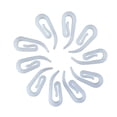 thumbnail image 3 of IFANLANDOR 120 Pcs Crochets de Rideaux Blancs en Plastique pour Fenêtre et Porte, 3 of 8