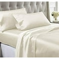thumbnail image 3 of Bedify Bedding 100% Pure Silk Satin Sheet Set 7pcs, Silk Fitted Sheet 15'' Deep Pocket,Silk Flat Sheet,Duvet Cover&Pillowcases |Cool Soft Silk Sheets|Wrinkle Free Fade Resistant| Cal-Queen, Pink, 3 of 6