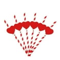 thumbnail image 1 of 2026 Hot!Jour de la Saint-Valentin Cœur Rouge Décoration de Fête Jetable en Papier*24 Pcs, 1 of 7