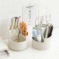 thumbnail image 4 of Lishi 3-Compartment Rotating Desk Organizer: Perfect for Pens, Makeup Brushes, and More, 4 of 5