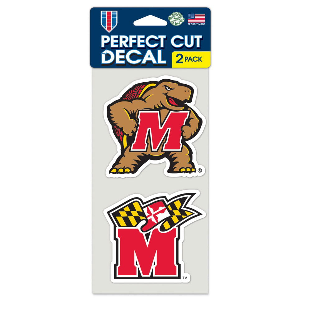 Maryland University Terrapins wordmark Logo 6" Vinyl Bumper Sticker NCAA College 