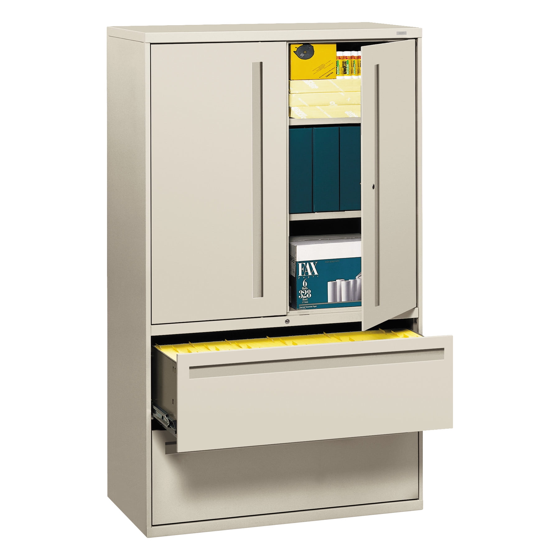 2 Drawers Lateral Lockable Filing Gray