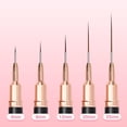 thumbnail image 4 of Set de 5 pinceles liner para nail art Komall, finos y de detalle, 4 of 6