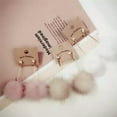 thumbnail image 2 of HOOUN SoftFur Ball Pompom Long Earrings Drop Dangle Earrings Women Ear Studs Jewel-ca_-White, 2 of 7