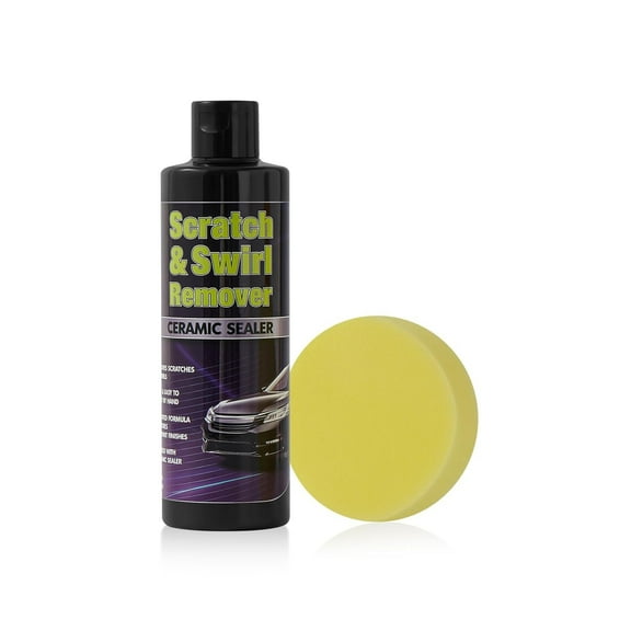 Pro-Grade Car Scratch & Swirl Remover Kit, Polishing Compound for Car Surface, Cutting Compound Paint Restorer with Applicator Pad, Safe Vehicle Detailing Supply, add Gloss & Shine-250ML