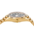thumbnail image 4 of Pre-Owned Rolex Day-Date 40MM 228238 Black Baguette Diamond Dial Fluted Bezel 18K Yellow Gold President Bracelet, 4 of 9