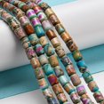 thumbnail image 2 of 3 Strand Natural Imperial Jasper Beads Strands Dyed Column 5.7~6.2x4~4.5mm Hole: 0.7mm 67pcs/strand 15.55 inch(39.5cm), 2 of 4