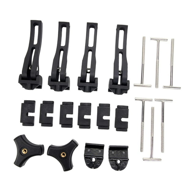 Accesorios para cubiertas de caja de camioneta: kit de montaje de repuesto profesional con cierre seguro y versátil; juego de sujetadores para tapa de Juego de 4 piezas