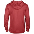 thumbnail image 2 of Casual Garb Fleece Hoodies for Men Heather French Terry Pullover Hoodie Hooded Sweatshirt Red Heather X-Large, 2 of 4