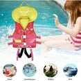 thumbnail image 5 of Gogokids Kids Swim Vest Float Life Jacket with Headrest Adjustable Safety Strap Swimming Training Aid Buoyancy Swimwear, Pink, S/M(3-6Years/33-46lbs), 5 of 9