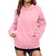 thumbnail image 3 of Camisas de maestra,Sudadera informal de manga larga con capucha para mujer, con bolsillo, tejido de poliéster suave, para uso diario, sopatenor, 3 of 8