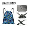 thumbnail image 3 of Yiaed Hawaiian Style Print Drawstring Bags Drawstring Backpack Bulk String Back Pack Gym Sport Bag-Medium, 3 of 5