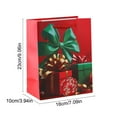 thumbnail image 4 of Deeceymbur Christmas Gift Bag Paper Shopping Sack Red Holiday Present Wrapping for Parties Events Decor, 4 of 6