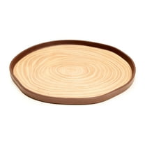 Bark Bamboo Salad Plates 8 Inches, Set of 4