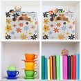 thumbnail image 6 of Yayeee 2 Pack Canvas Storage Basket with Handles for Shelves Fabric Bins Closet Organizer, Colorful Retro Floral, 6 of 8