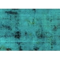 thumbnail image 1 of Ahgly Company Indoor Rectangle Abstract Turquoise Blue Modern Area Rugs, 3' x 5', 1 of 4