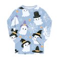 thumbnail image 7 of Futezty Toddler Boys Girls Halloween Pumpkin Pajamas Cute Ghost Print Pjs for Boy Jammies Little Kids Sleepwear Clothes Sets 2T-9T, 7 of 7