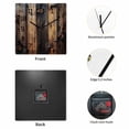 thumbnail image 2 of Black Brown Board Wooden Wall Clock Silent Non Ticking, Vintage Chic Shabby Wooden Grain Square Wall Clocks Battery Operated, Decor Clock for Home Office, Living Room, Kitchen, 12 Inch, 2 of 9