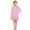 Pink, variant on Dovford Short Sleeve Beach Robe Swimwear Cover-Up, White (Girl's 6-7Y)