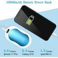 thumbnail image 3 of 10000mAh Rechargeable Hand Warmer, Electric Portable Pocket Hand Warmer & Power Bank for Outdoor Sports, Winter Gifts for Women Men, 3 of 6