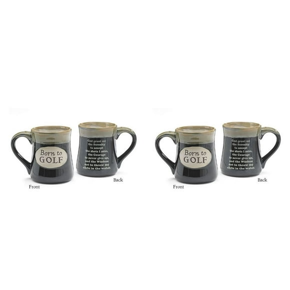 Golfer's Prayer Golf Coffee Mug for Golf Fans Great Gift for Golfers, 2 Pack