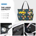 thumbnail image 3 of KdxioBlue Floral for Beach Bag for Women Large Beach Tote Bag Waterproof Sandproof Swim Bag with Zipper Pockets Beach Vacation Travel, 3 of 7