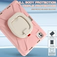thumbnail image 6 of SaniMore for Apple iPad Pro 11 inch 2024 Case, Heavy Duty Triple Layers Multi-Functional Case with Shoulder Strap & Foldable Handle Multi-Angle Kickstand Shockproof Protective Case, Cherryblossomspink, 6 of 8